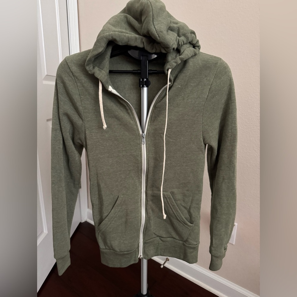 Green Zip-Up Hoodie - XS New with Tags